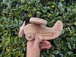Load image into Gallery viewer, Wooden Plane - Birth Details + First and Middle Name
