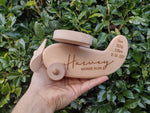 Load image into Gallery viewer, Wooden Plane - Birth Details + First and Middle Name
