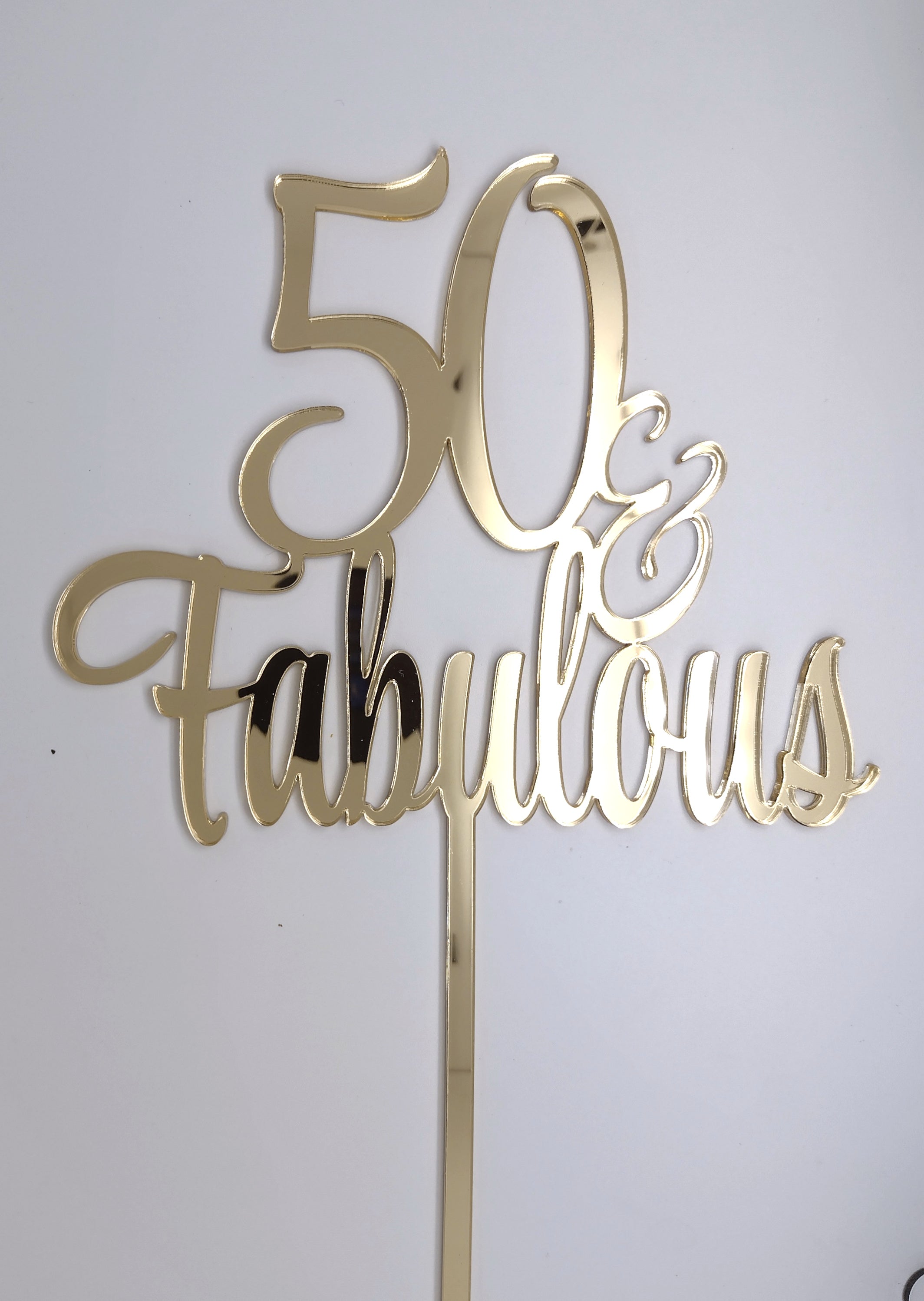 Age + & Fabulous Cake Topper