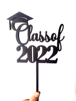Load image into Gallery viewer, Class of + Year (2022, 2023, 2024) Cake Topper
