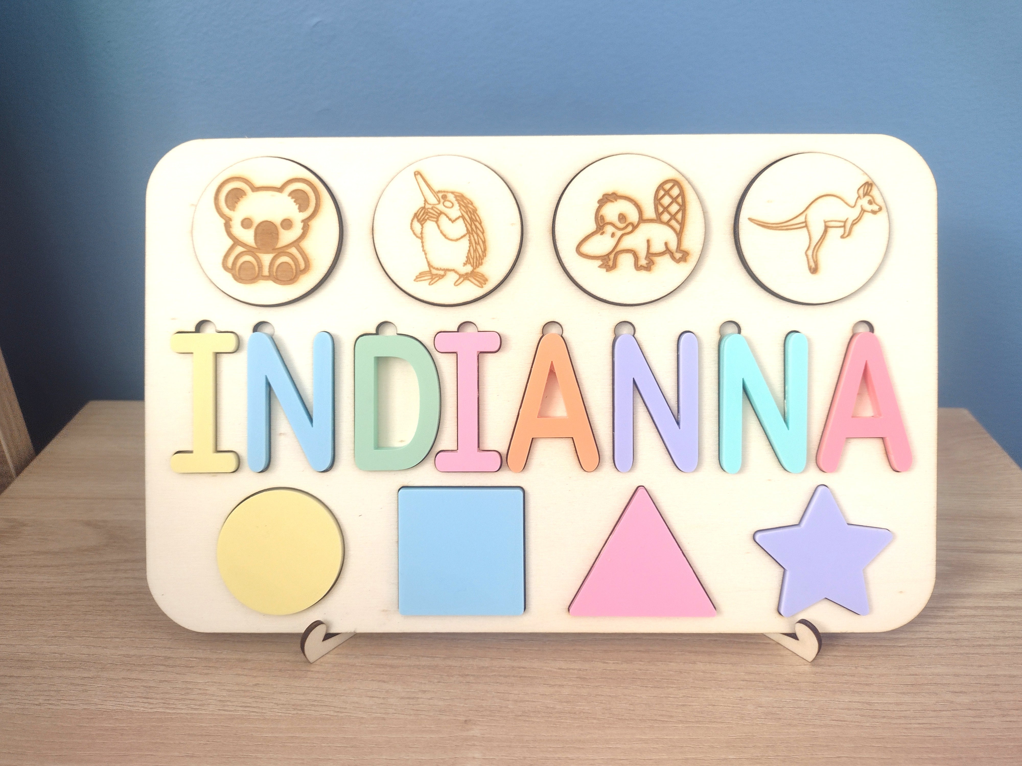 Australian Name Puzzle - Board