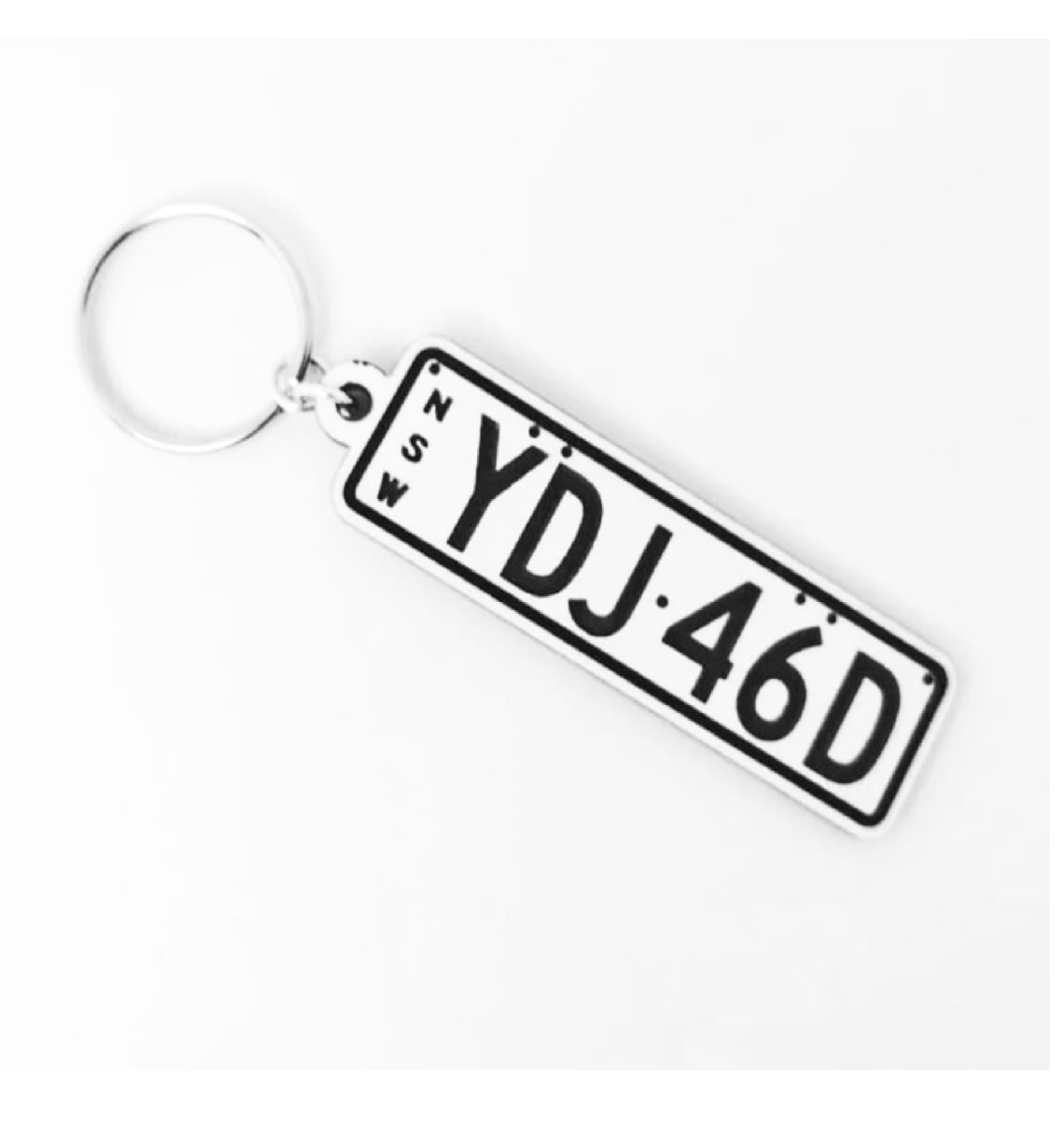 Personalised Number Plates Keychain