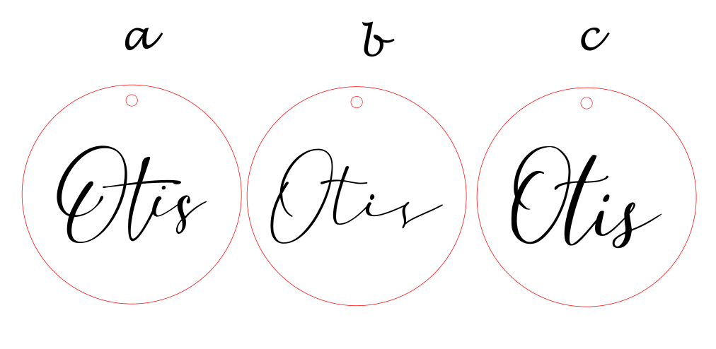 Personalised Round Bag Tag