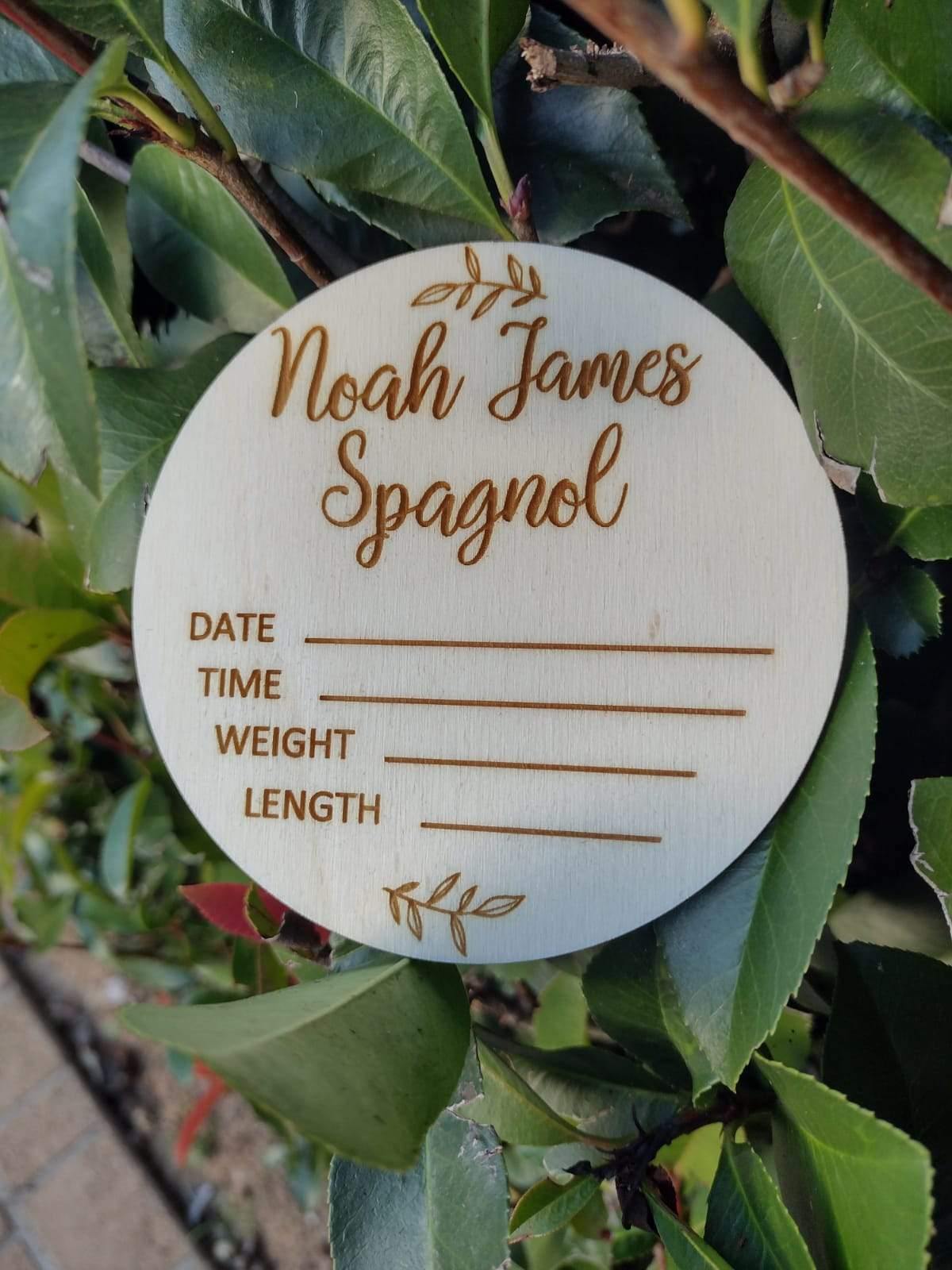 New Born Announcement Information - Craftyroo