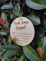 Load image into Gallery viewer, New Born Announcement Information - Craftyroo
