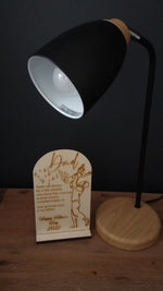 Load and play video in Gallery viewer, Personalised Dad / Daddy / Fathers Day Plaque with a Stand
