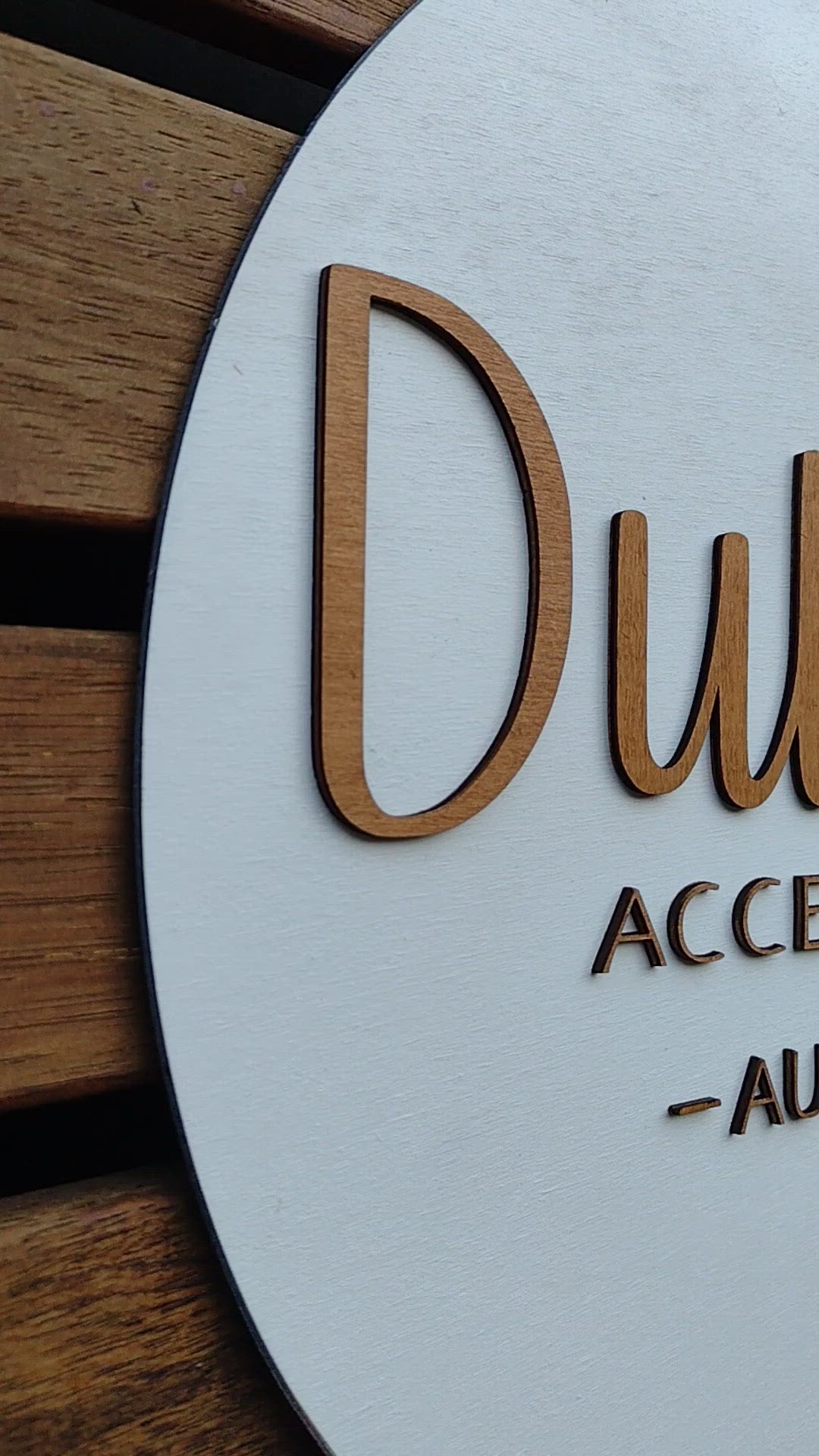 Name or Business Wooden Sign