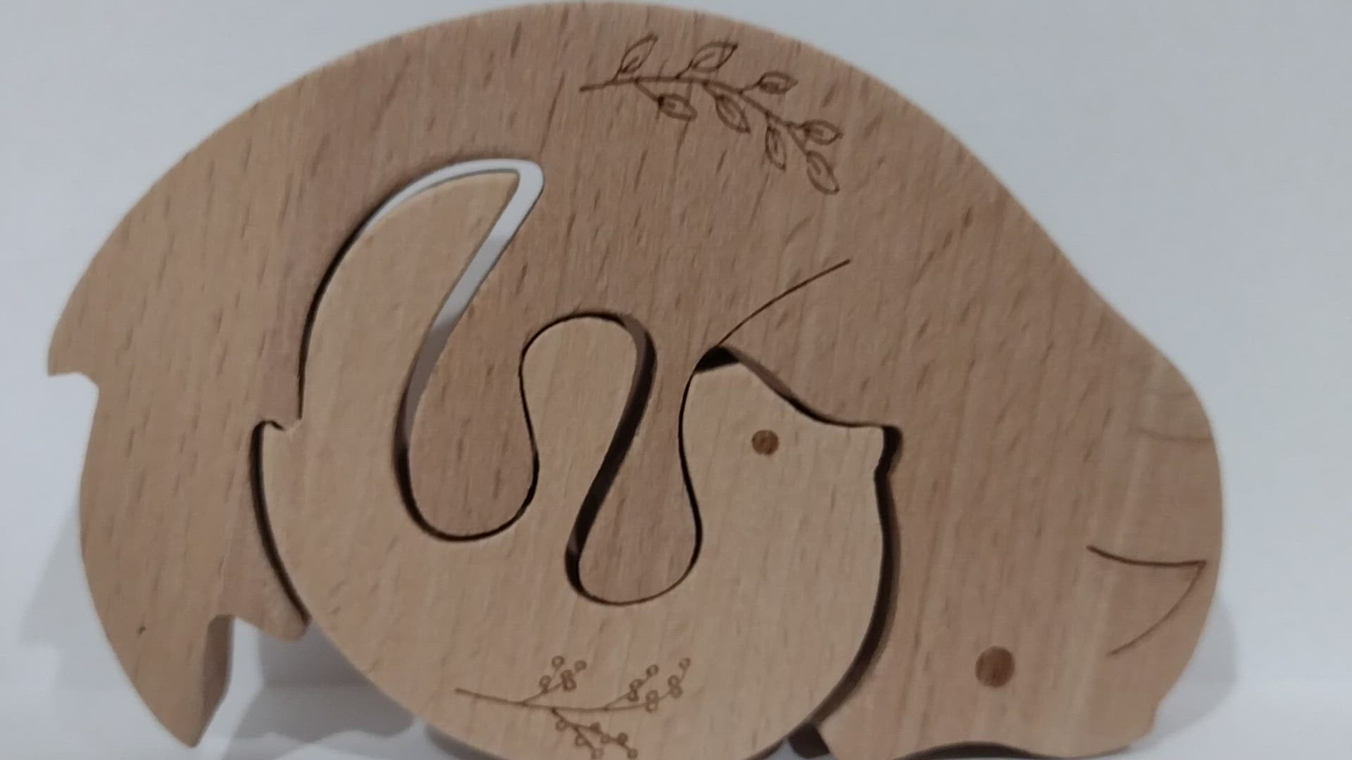 Personalised Animal Family Puzzle (Foxes)