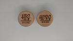 Load and play video in Gallery viewer, His or Hers + Date Wooden Ring Box
