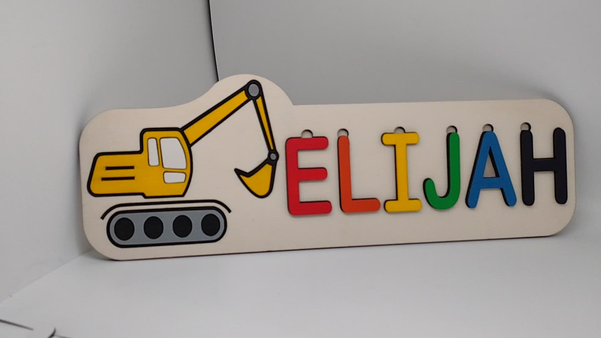 Excavator - Digger Name Puzzle