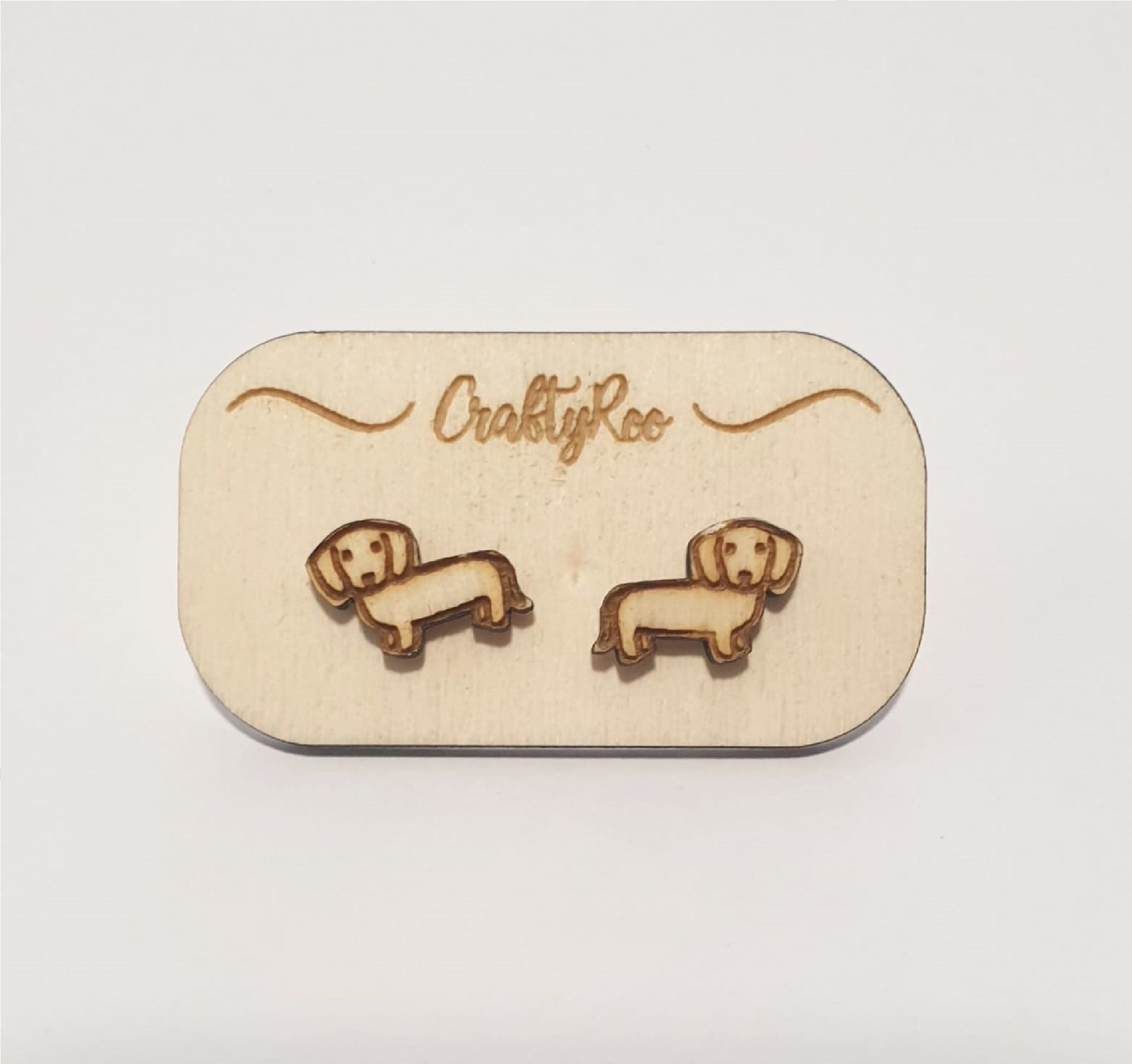 Cute Wooden Chihuahua Penguin Cow  Dachshund / Sausage Dog Pug Earrings Animals Gift Made by Craftyroo