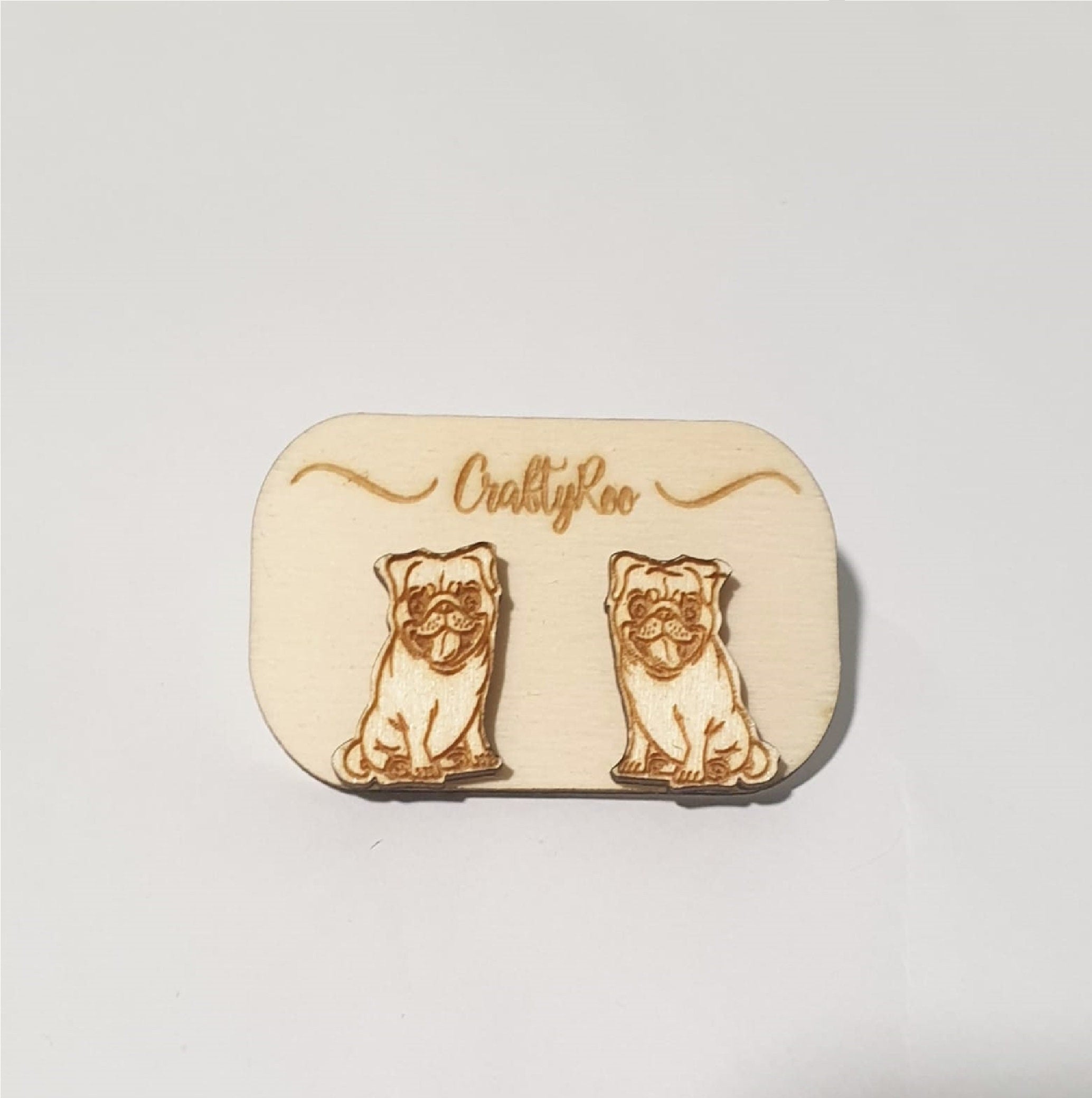 Cute Wooden Chihuahua Penguin Cow  Dachshund / Sausage Dog Pug Earrings Animals Gift Made by Craftyroo