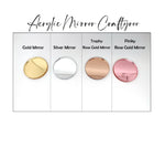 Load image into Gallery viewer, 3mm Acrylic Gold, Rose Gold, Silver Mirror Sheet Perspex Mitsubishi 100% Virgin Acrylic Low smell high quality affordable Laser Cut Engrave
