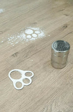 Load image into Gallery viewer, Easter Bunny Footprint Wood 10cm by 11.5cm Brand New  Stencil
